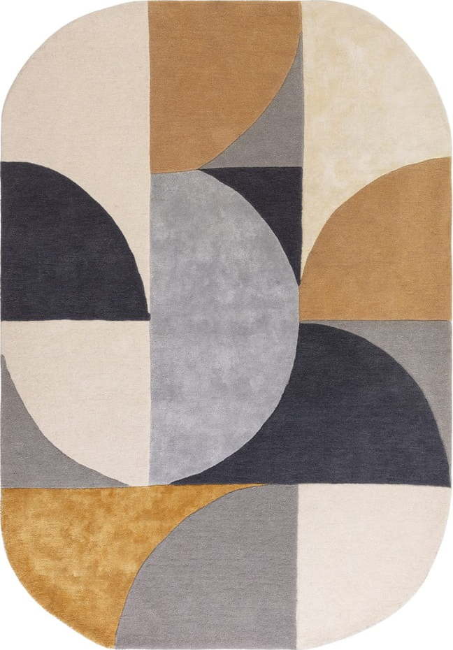 Okrově žlutý vlněný koberec 200x300 cm Sunset – Asiatic Carpets