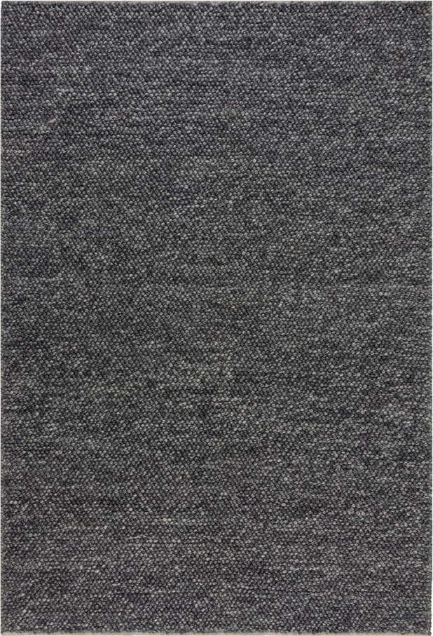 Tmavě šedý ručně tkaný koberec s příměsí vlny 120x170 cm Minerals – Flair Rugs