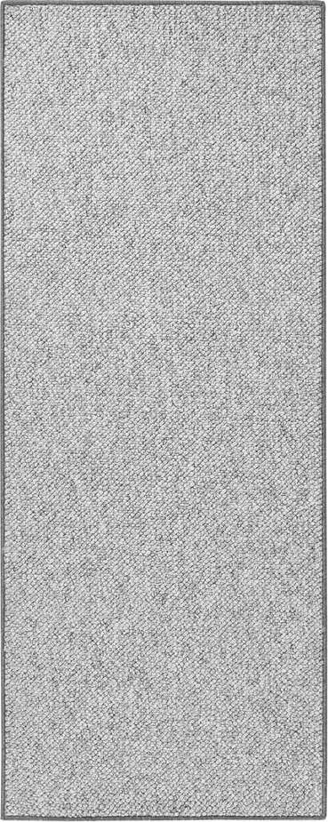 Šedý běhoun 80x200 cm Wolly – BT Carpet