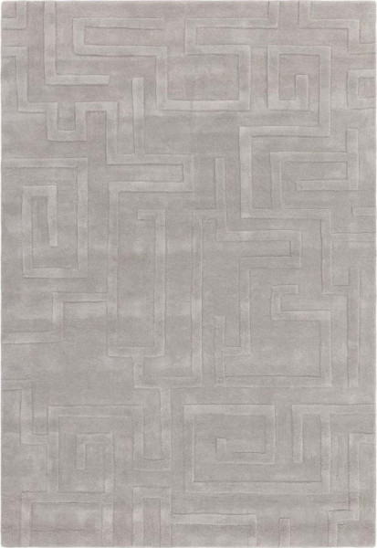 Světle šedý vlněný koberec 200x290 cm Maze – Asiatic Carpets