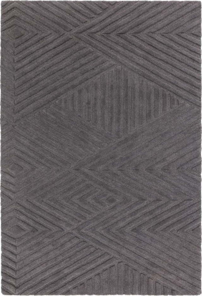 Antracitový vlněný koberec 120x170 cm Hague – Asiatic Carpets