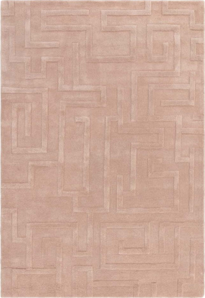 Světle růžový vlněný koberec 200x290 cm Maze – Asiatic Carpets