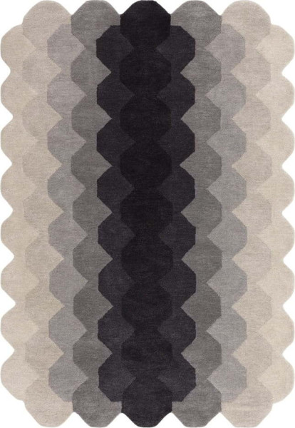 Šedý vlněný koberec 120x170 cm Hive – Asiatic Carpets