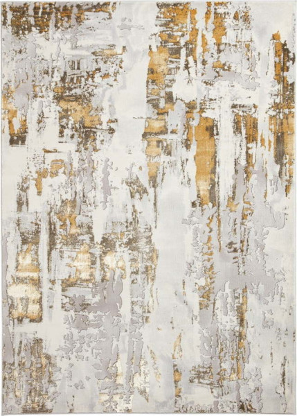 Koberec ve světle šedo-zlaté barvě 80x150 cm Apollo – Think Rugs