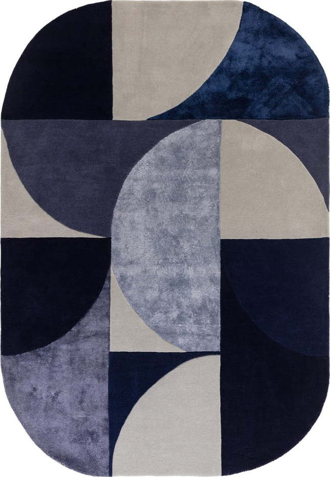 Tmavě modrý vlněný koberec 160x230 cm Indigo – Asiatic Carpets