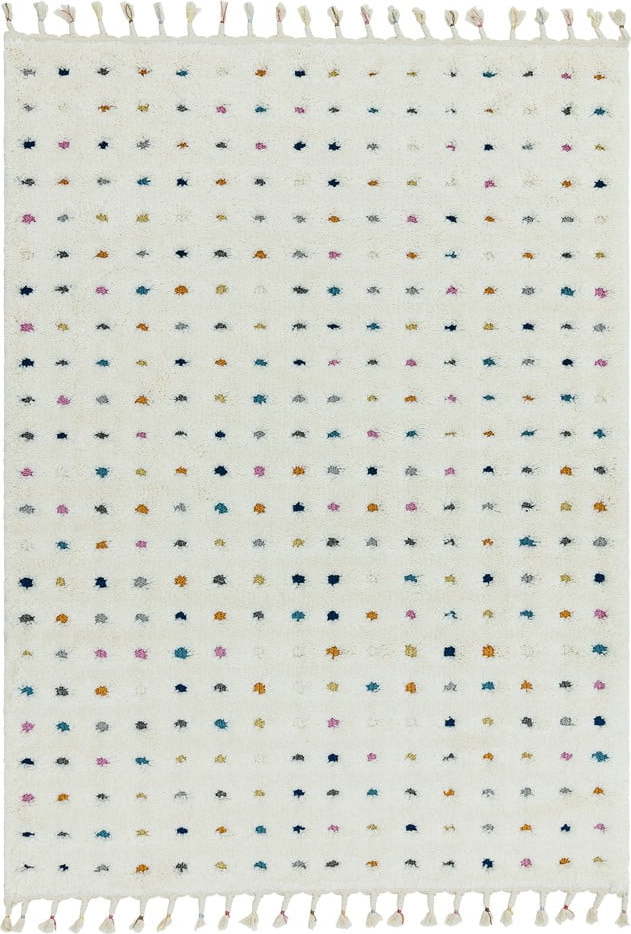 Béžový koberec Asiatic Carpets Dotty Multi, 80 x 150 cm