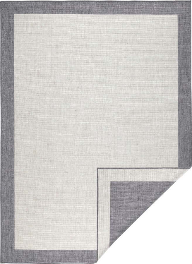 Šedo-krémový venkovní koberec NORTHRUGS Panama, 80 x 150 cm