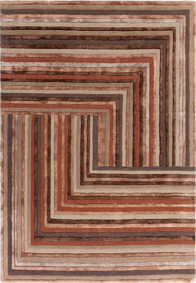 Vlněný koberec v cihlové barvě 120x170 cm Network Terracotta – Asiatic Carpets