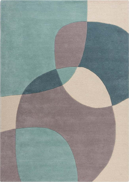 Modro-béžový vlněný koberec 230x160 cm Glow - Flair Rugs