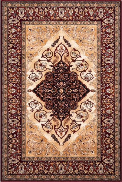 Červený vlněný koberec 133x180 cm Audrey – Agnella