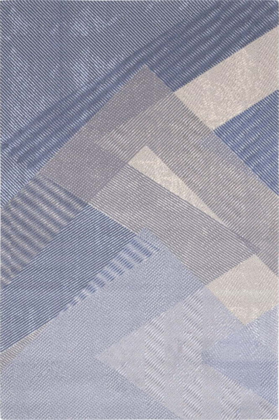 Světle modrý vlněný koberec 200x300 cm Mesh – Agnella