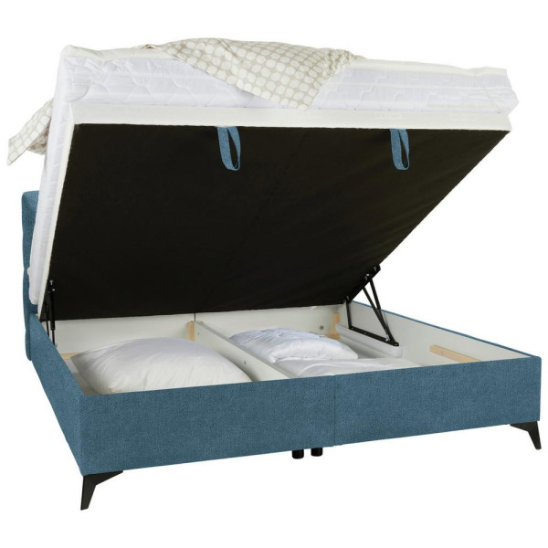 Kontinentální postel Magic, 160x200cm,světle Modrá