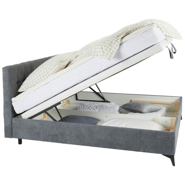 Kontinentální postel Magic, 180x200cm,šedá