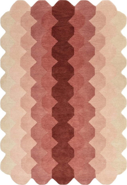 Růžový vlněný koberec 160x230 cm Hive – Asiatic Carpets