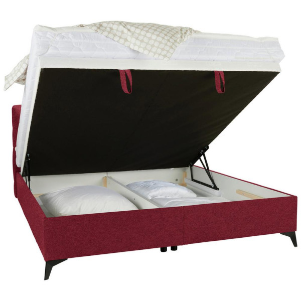 Kontinentální postel Magic, 180x200cm,červená